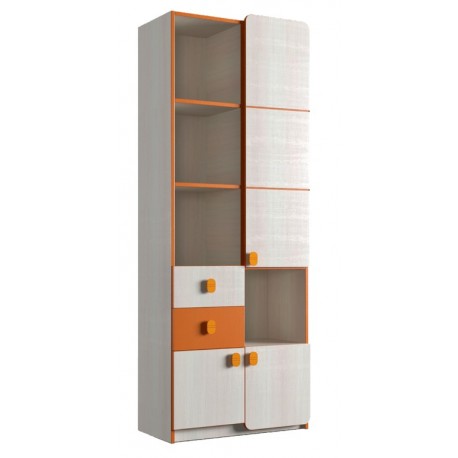 Шкаф книжный 3Д/2Ш (детская Санта)