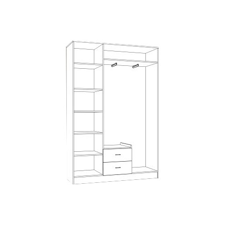 Шкаф 600 (спальня Катрин)