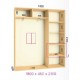Шкаф-купе Феникс в210-г45 - Серия:Ширина шкафа: Стандарт:180 см / 2-х фасадный