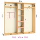 Шкаф-купе Феникс в210-г45 - Серия:Ширина шкафа: Комфорт:210 см / 3-х фасадный