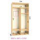 Шкаф-купе Феникс в225-г60 - Серия:Ширина шкафа: Люкс:120 см / 2-х фасадный