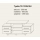 Тумба ТВ 1300/4Ш Дебют